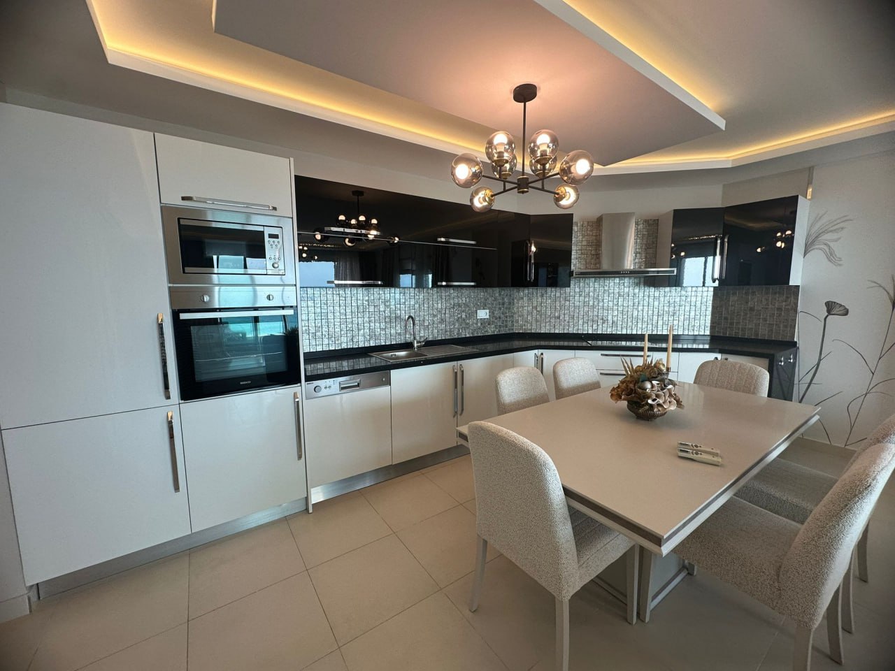 Квартира 1+1 с видом на море, White Crown Residence